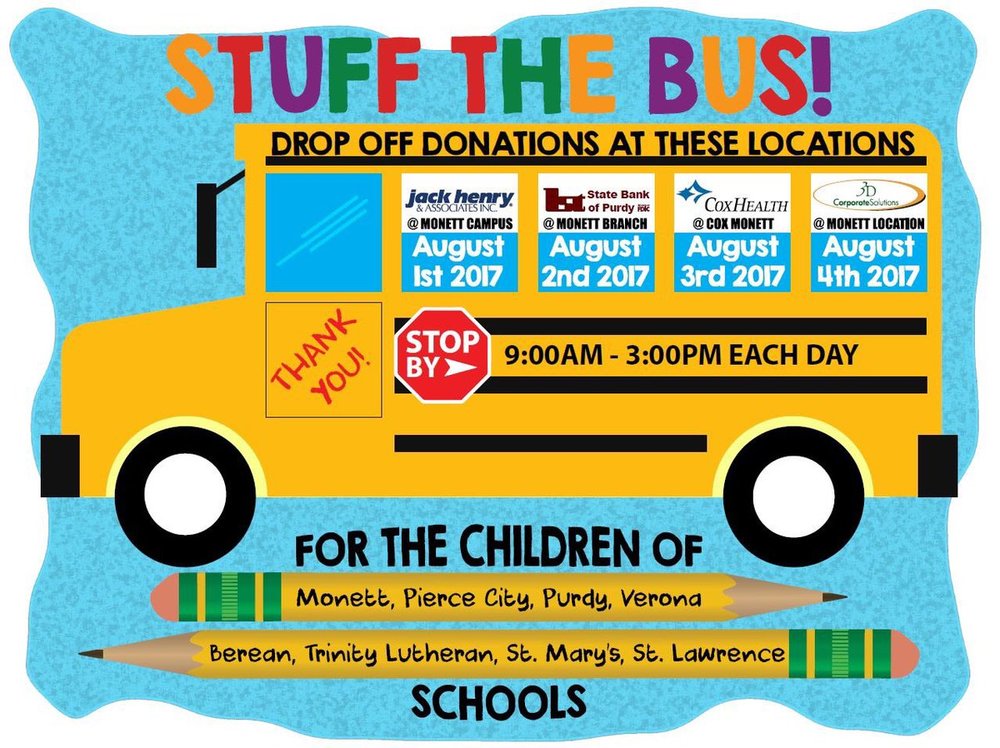 First State Bank's Stuff the Bus!